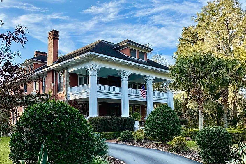 Historic Herlong Mansion in Micanopy. Image credit: Bryan Dearsley
