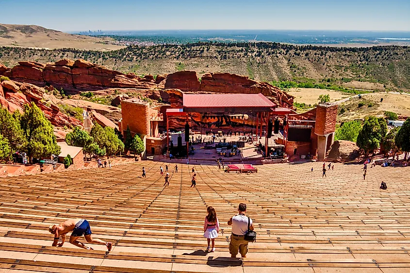 Red Rocks Amphitheatre in Morrison, Colorado.