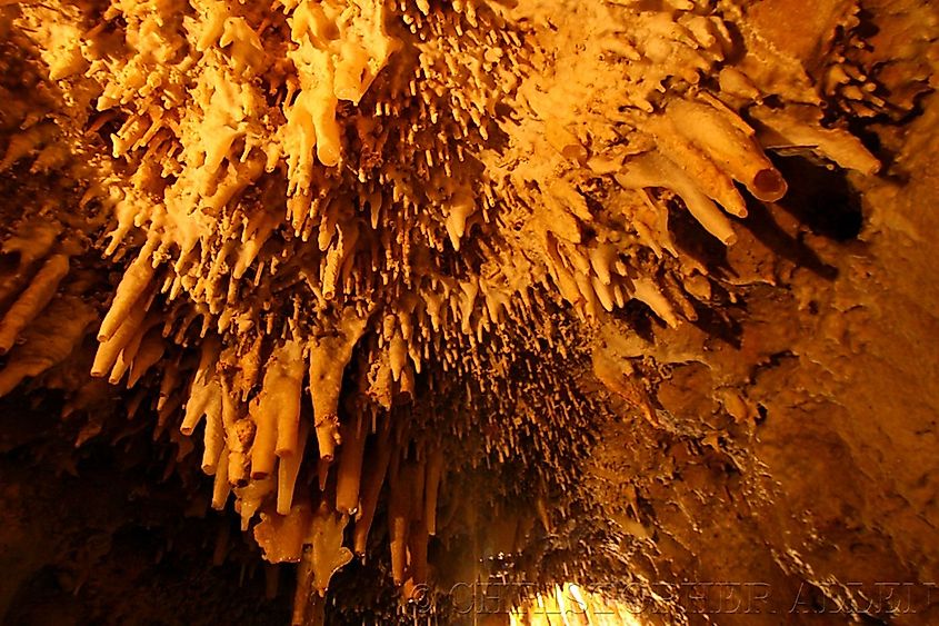 Crystal Lake Cave, Iowa.