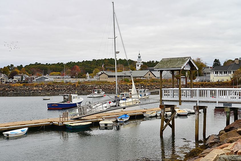 The marina in Eastport, Maine.