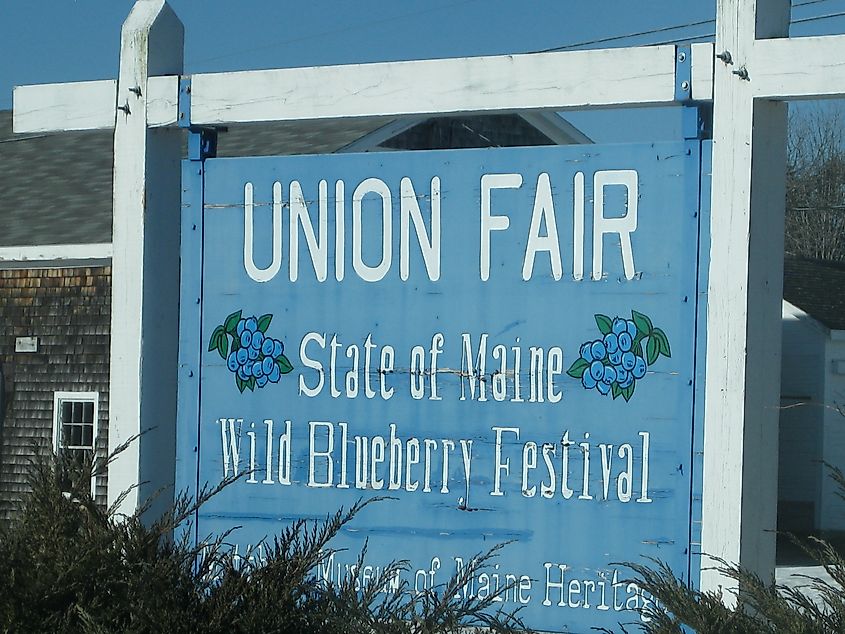 Union Fair sign, Maine.
