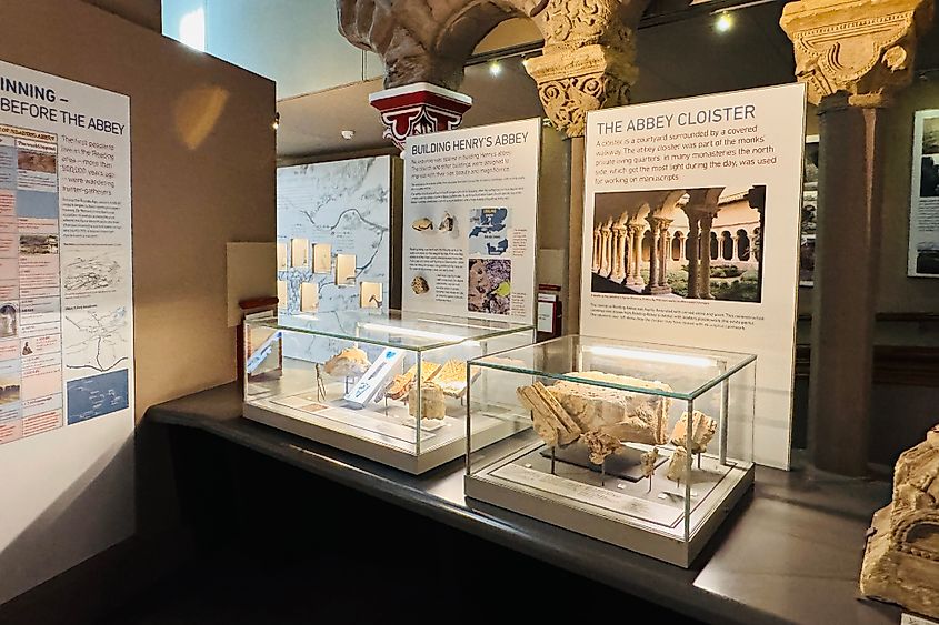 Reaading Abbey exhibits at Reading Museum Image credit Bryan Dearsley