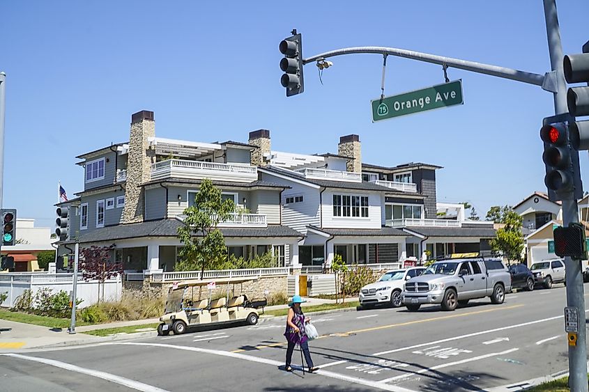 Orange Avenue in Coronado, California