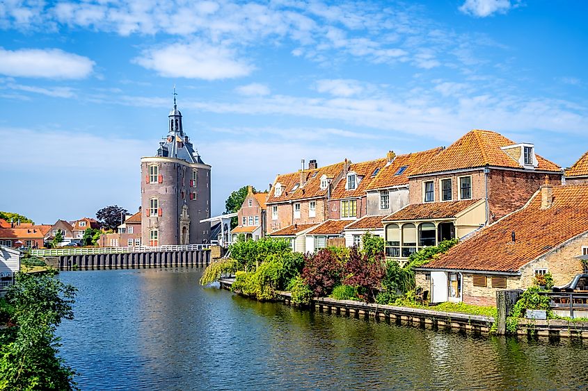 Old city of Enkhuizen, Netherlands.