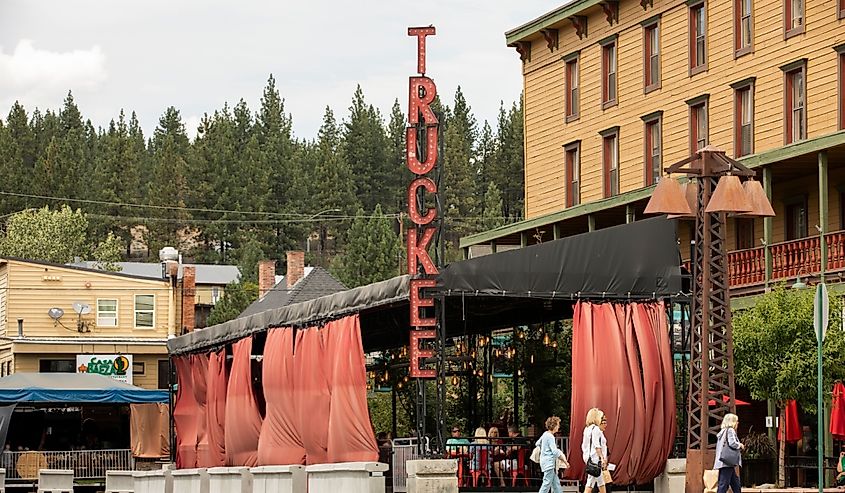 Downtown Truckee, California.