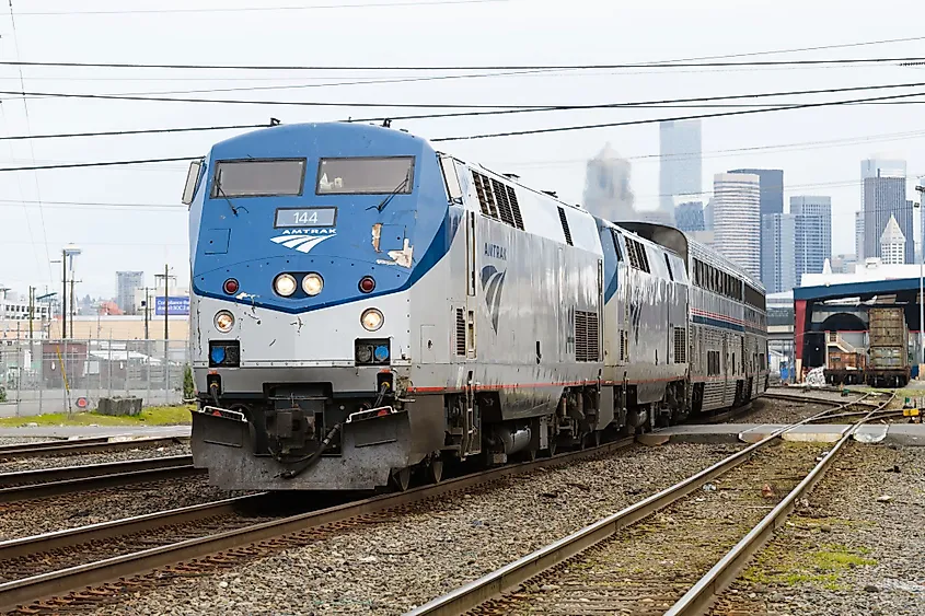 The Amtrak Coast Starlight long distance train