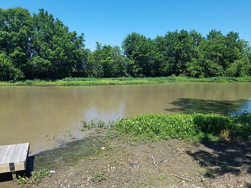 Bayou Lafourche in Thibodaux, Louisiana.