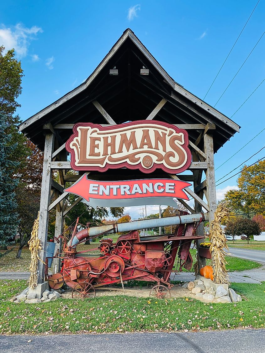 A hardware store located in the Amish Country in Ohio is also a local attraction in the area.
