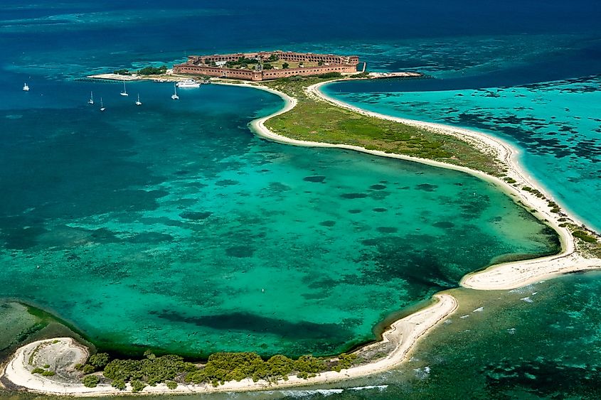 Float Plane View of Dry Tortugas National Park, Florida