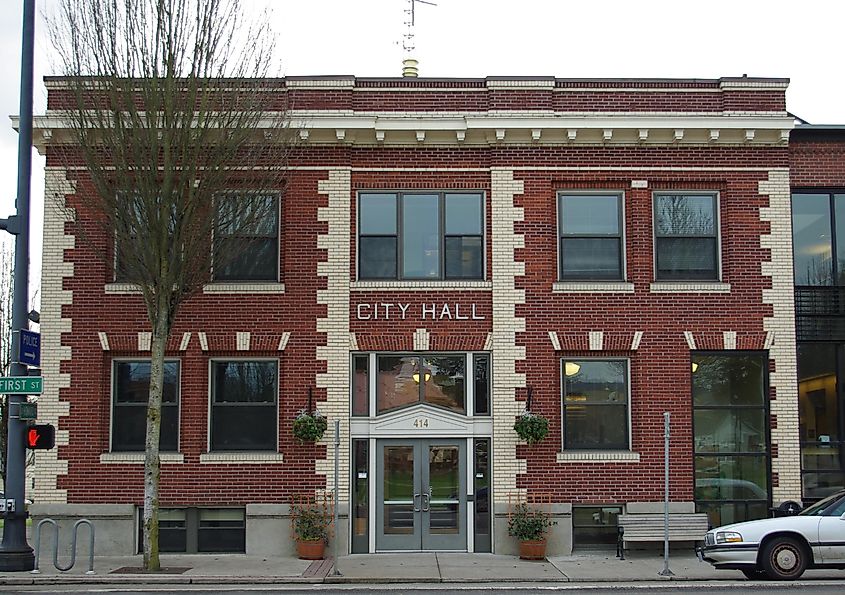 City Hall in Newberg, Oregon, 