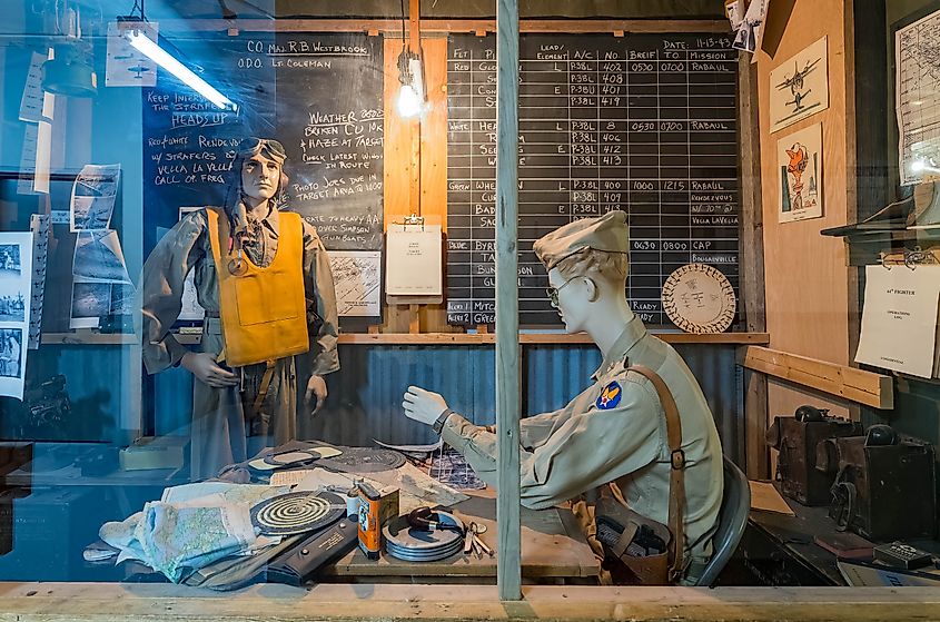 Interior view of the Museum of World Treasures in Wichita, Kansas.