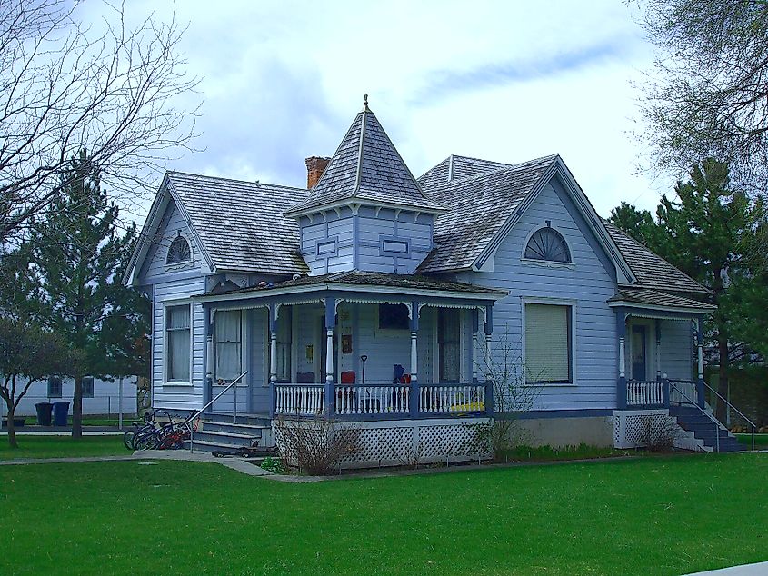 Historic Samuel and Lana Ewing House in Smithfield, Utah.