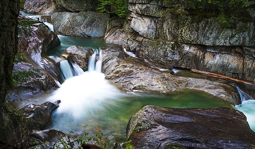 Rainy evening at Warren Falls