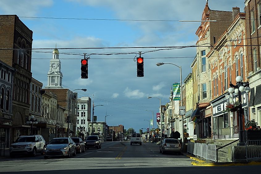 Downtown Winchester, Kentucky.