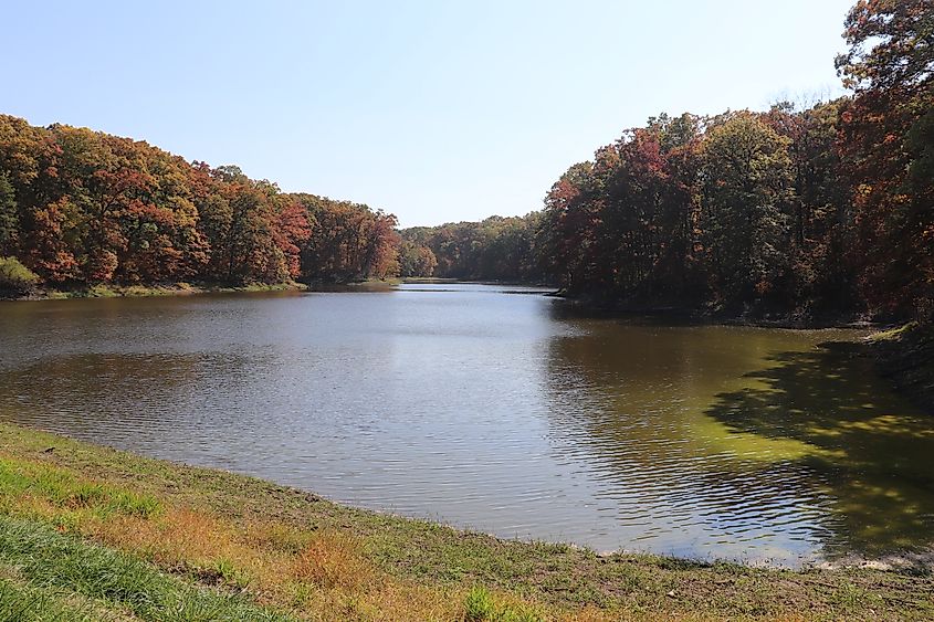 White Oak Lake in Shimek State Forest, Iowa.
