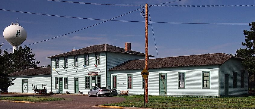 Hinckley Fire Museum & water tower, 106 Old Highway 61, Hinckley, Minnesota.