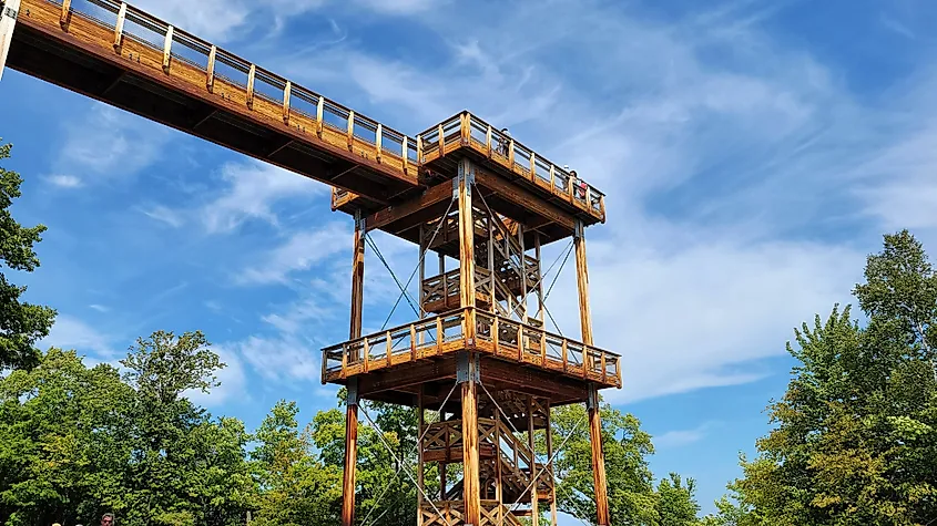 Eagle Tower in Peninsula State Park, Door County Wisconsin, USA.