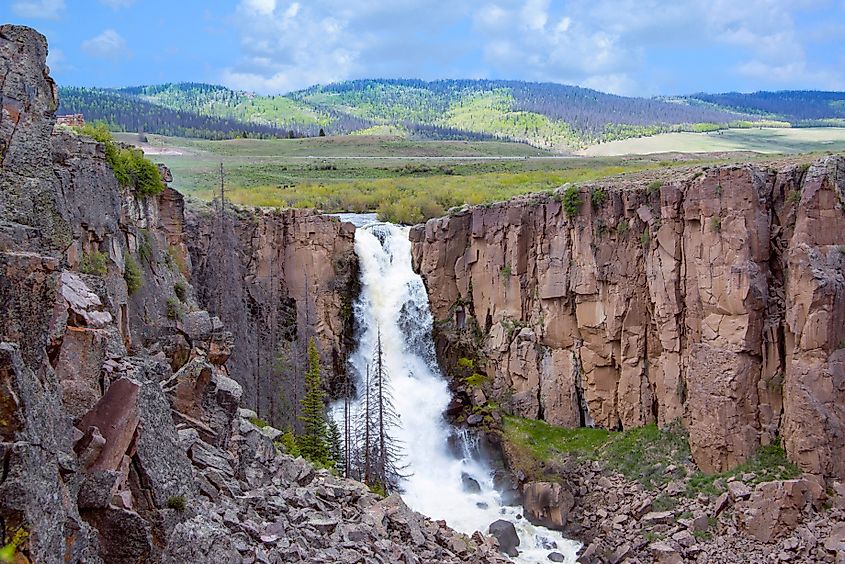 North Clear Creek Falls near Creede, Colorado.