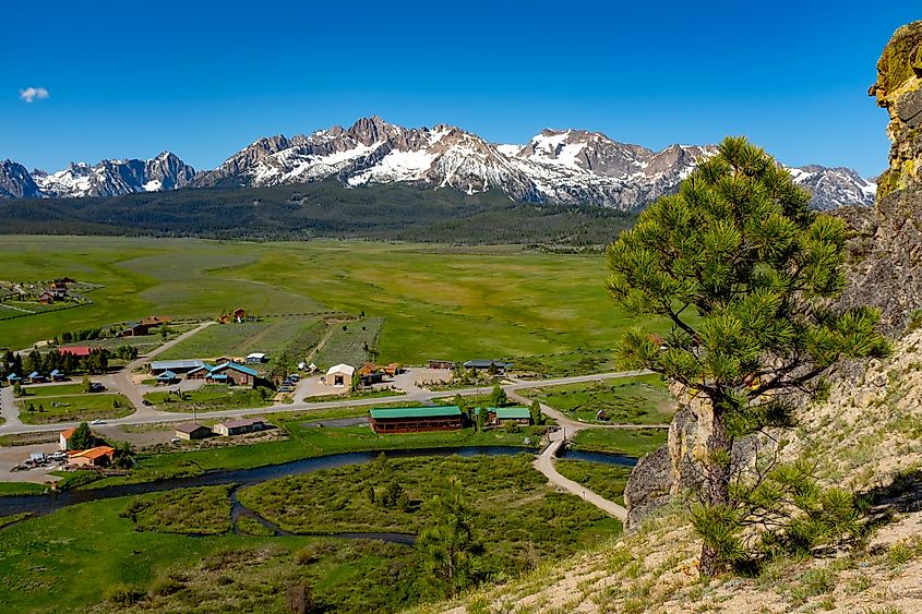 The gorgeous town of Stanley, Idaho.