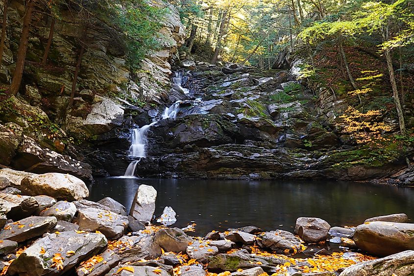 Wahconah Falls in the Berkshires