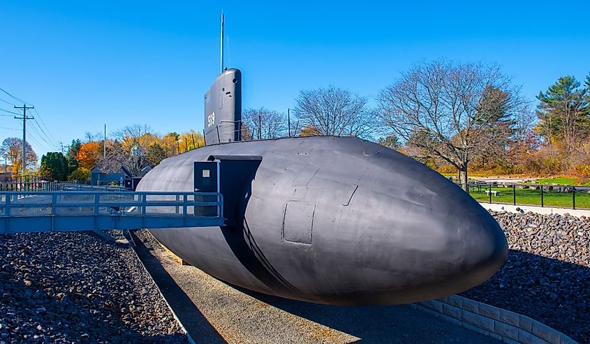 USS Albacore AGSS-569 is a submarine built in 1953 for US Navy, now she is located at Albacore Park at 600 Market Street in Portsmouth, New Hampshire.