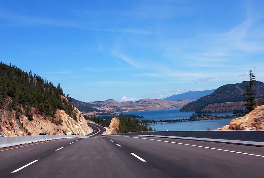 Highway 97 in British Columbia.