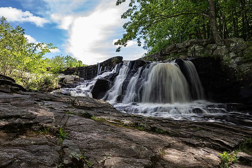 Waterfall in Southington, Connecticut.
