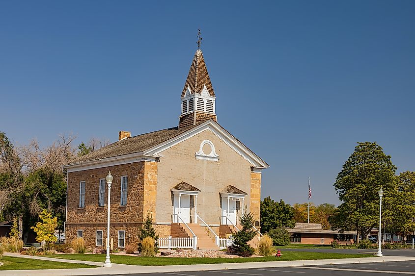 Parowan Old Rock Church Museum at Parowan, Utah