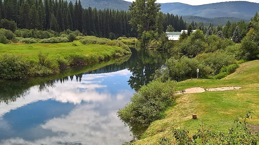 Yaak, Montana: Yaak River scenery.