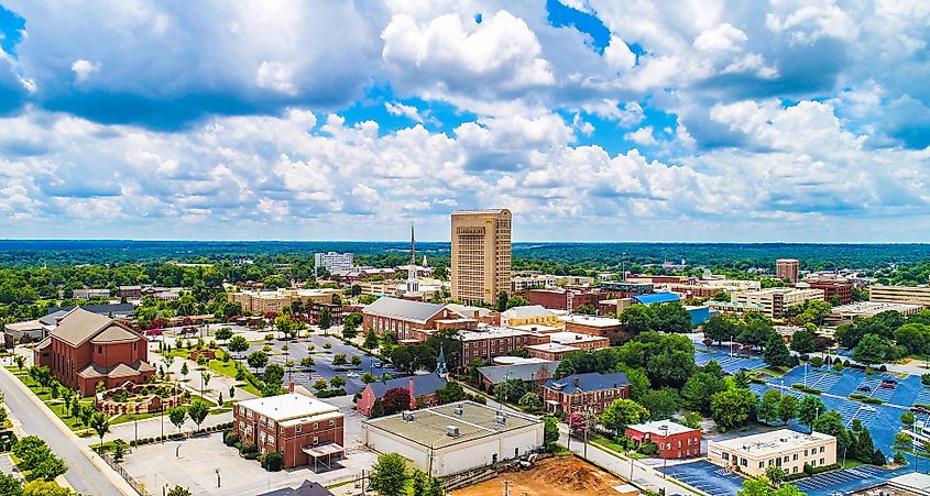 Downtown Spartanburg, South Carolina.