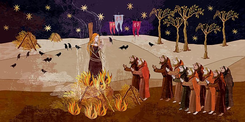 Joan of Arc was burned to death