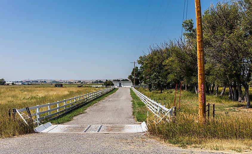 U.S. Highway 26 near Riverton, Wyoming.