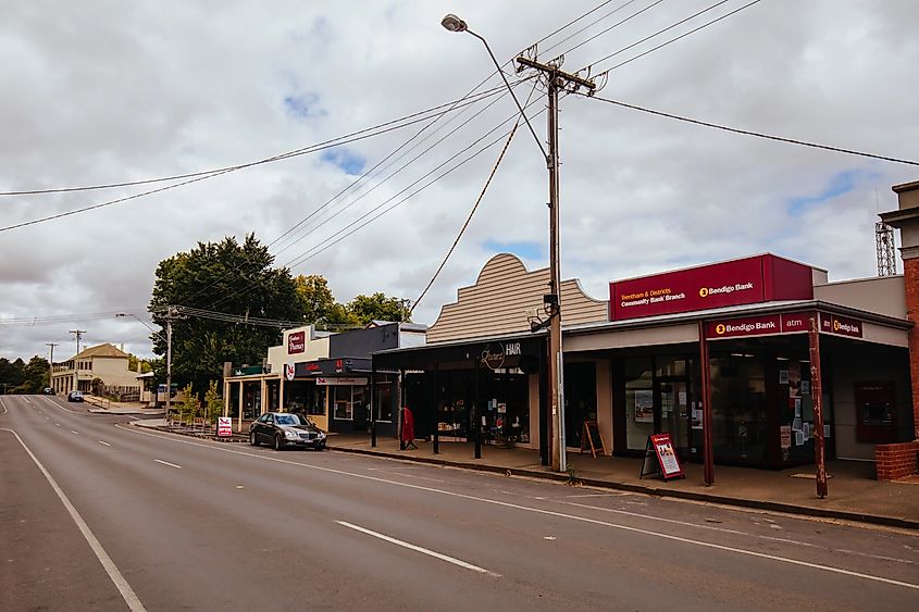 Rural Town of Trentham in Victoria Australia.