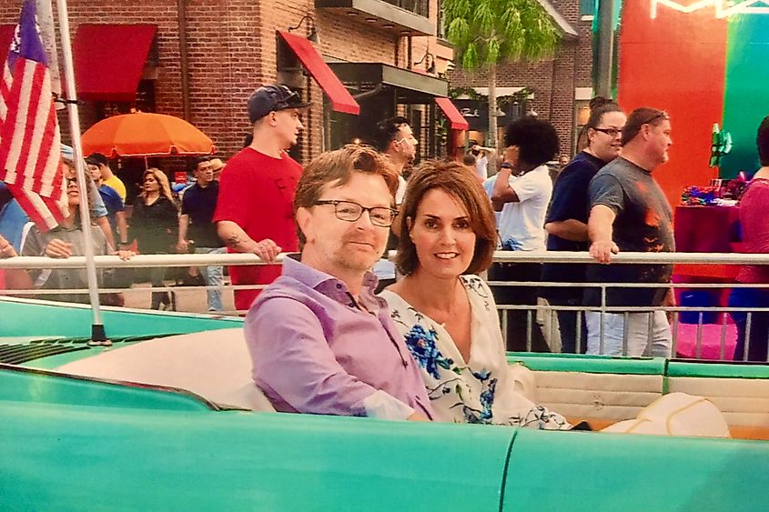 Amphicar in Disney Springs Florida Image by Bryan Dearsley