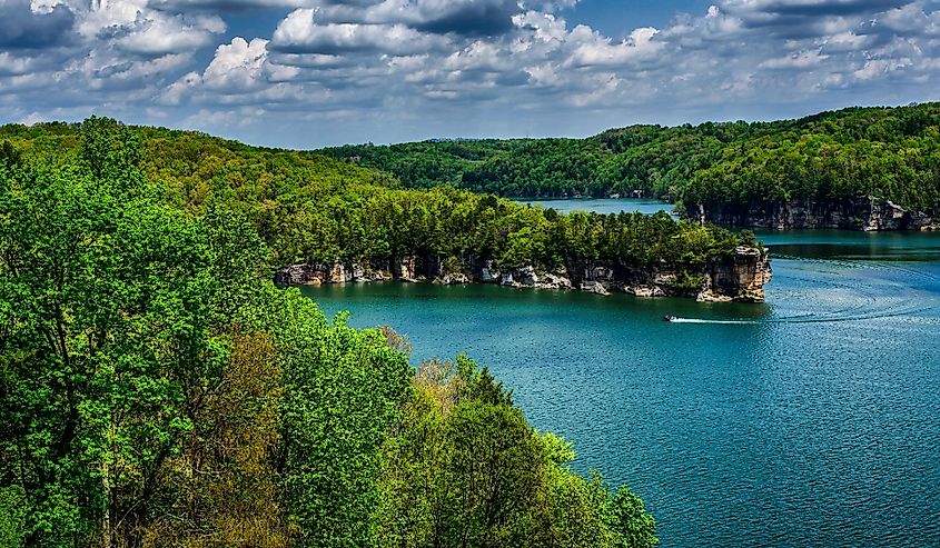 Long Point on Summersville Lake, Nicholas County, West Virginia.