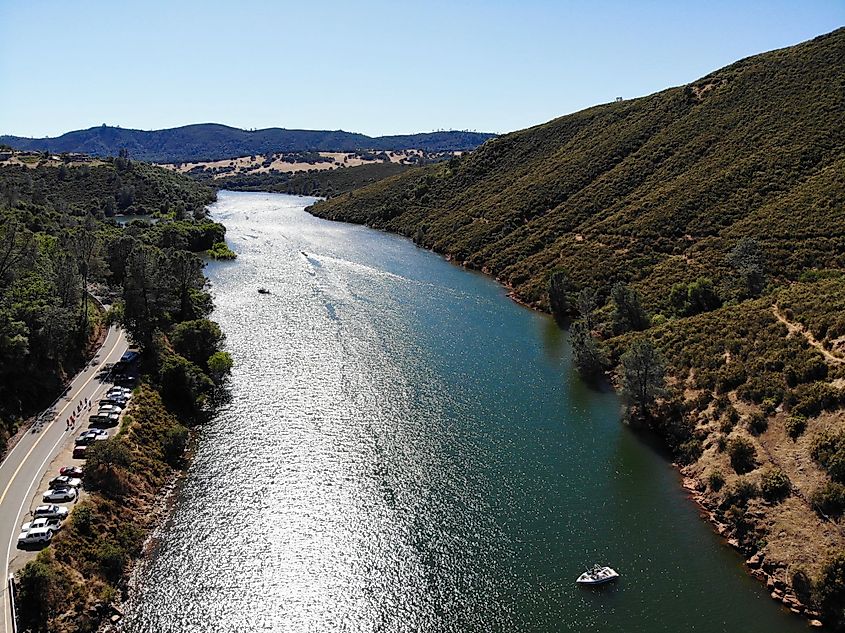 Aerial view of North Fork American River