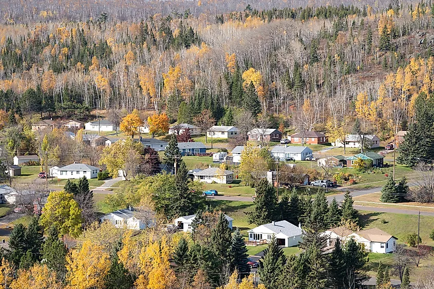 Fall colors in Silvery Bay, Minnesota