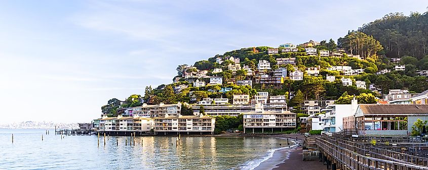 Beautiful cityscape of Sausalito