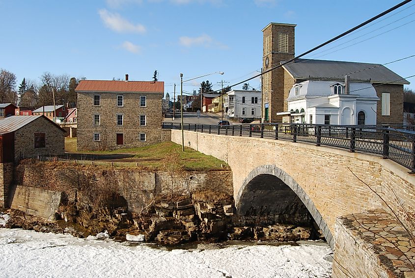 Keeseville Stone Arch Bridge, built 1843