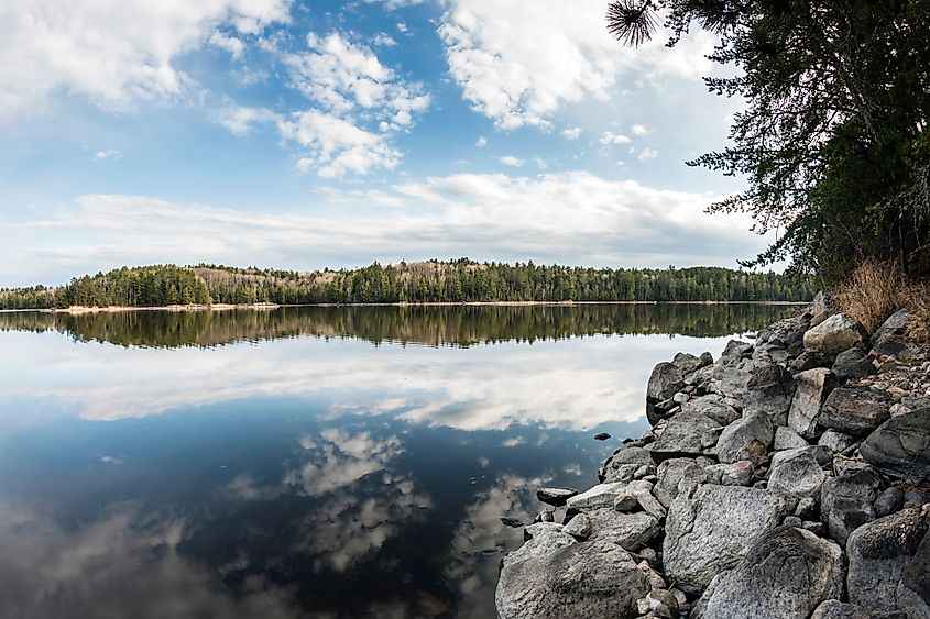 A landscape shot of Voyageurs National Park.