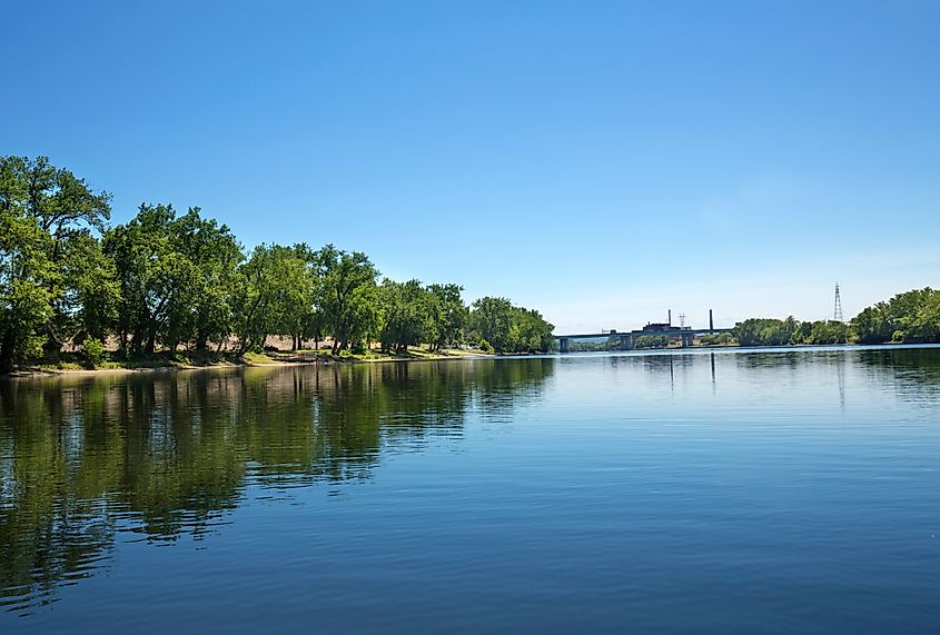 Great River Park along the Connecticut River in East Hartford in June.