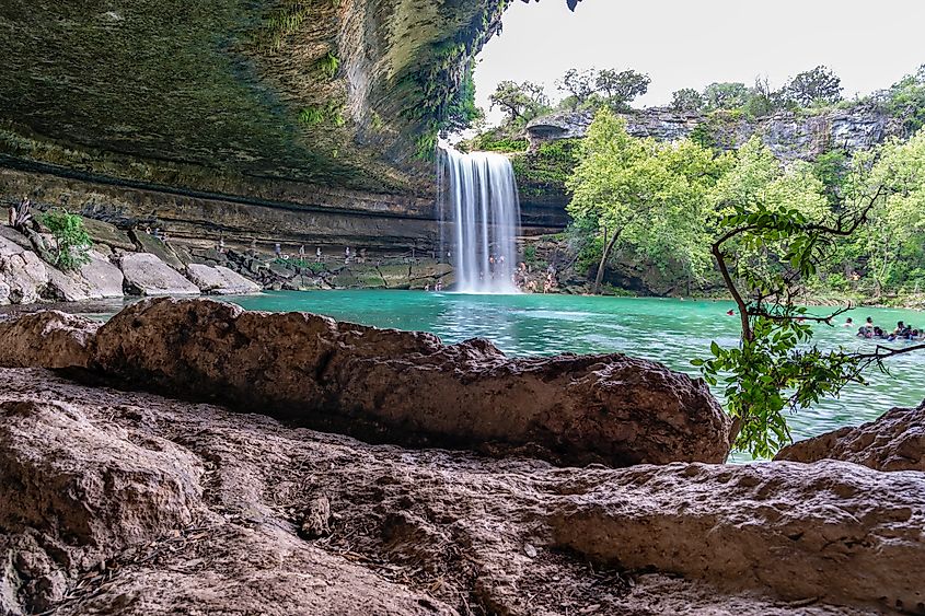 Hamilton Pool Preserve near Dripping Springs, Texas.
