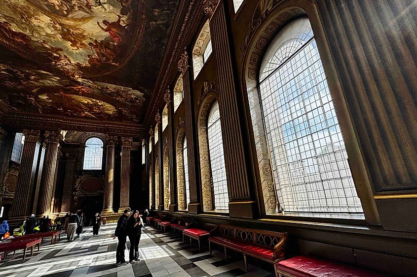 The Painted Hall at the Old Royal Naval College greenwich Image Credit Bryan Dearsley