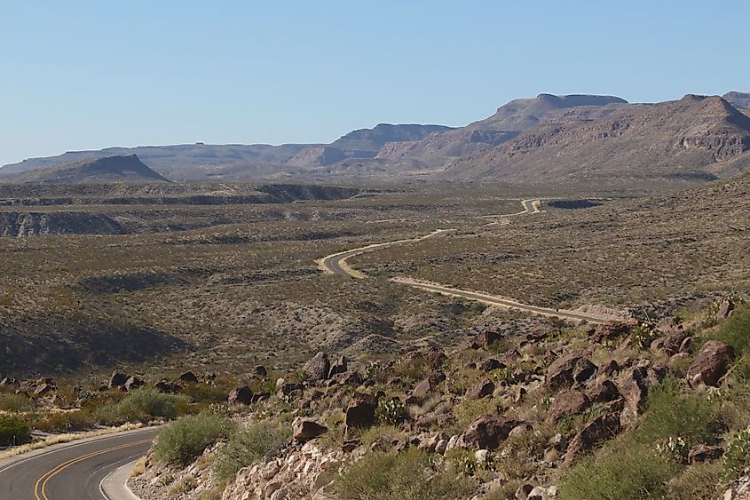 River Road just north of Madera Canyon, Big Bend Ranch State Park, Texas.