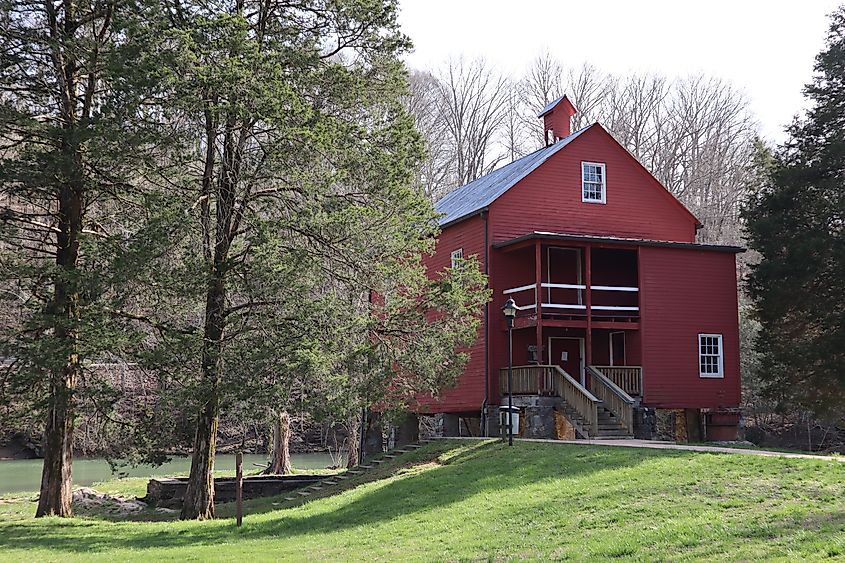 Sgt. Alvin C. York's Gristmill in Pall Mall, Tennessee, at Sgt. Alvin C. York State Historic Park.