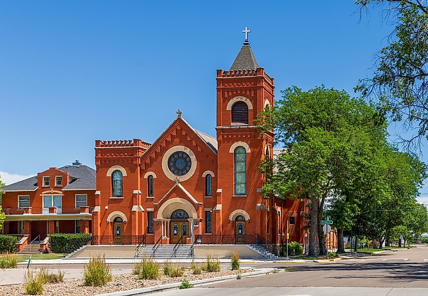 Historic St. Anthony's Roman Catholic Church in Sterling, Colorado