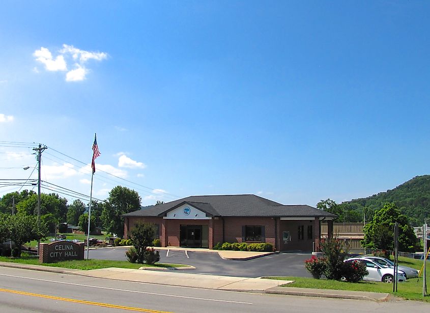 City Hall in Celina, Tennessee
