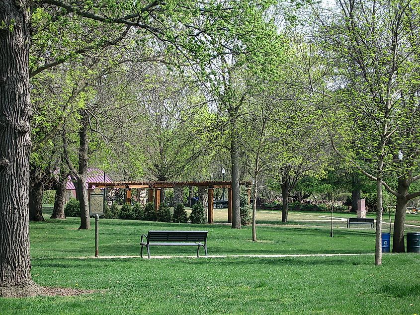 View of McKennan Park in Sioux Falls, South Dakota.