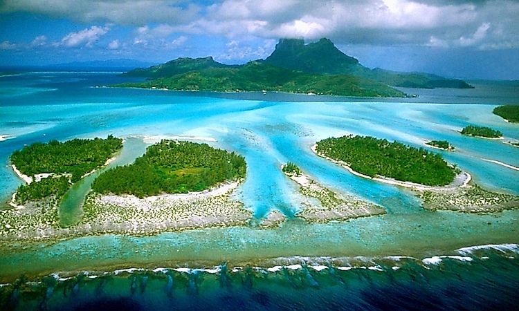 Bora Bora, a tropical island in the Pacific Ocean