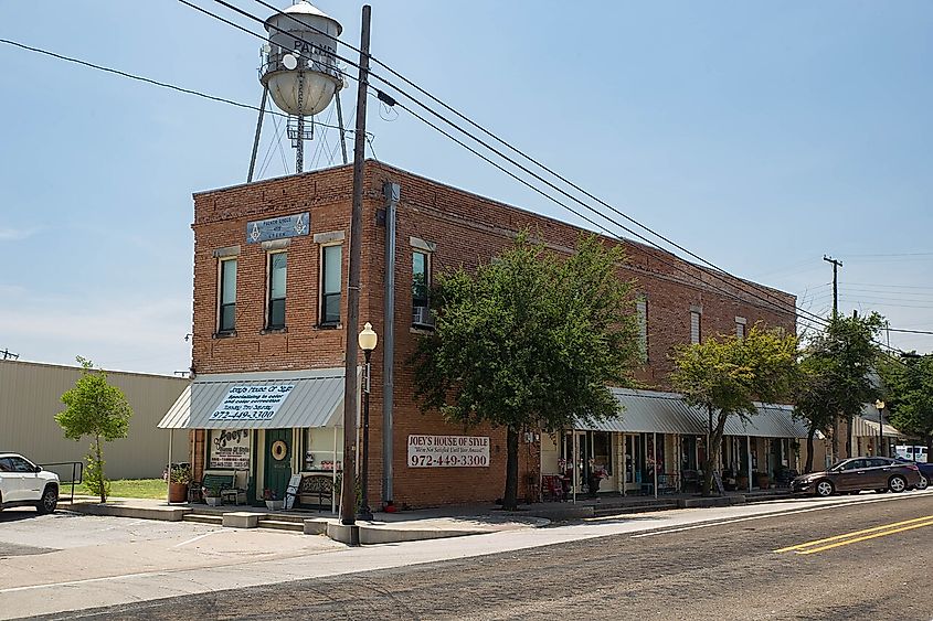 Downtown City of Palmer, Texas.